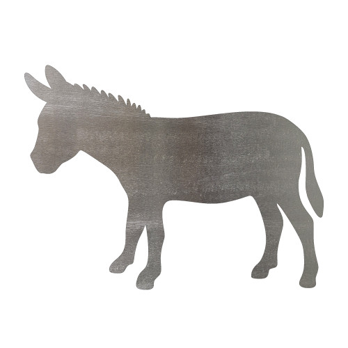 Donkey 2 Steel Cutout Shape, Raw Metal Wall Art and Craft Supply