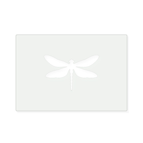 Dragonfly With Wings Spread Reusable Mylar Stencil, 10 mil Plastic Paint Stencil for Crafts and Decor