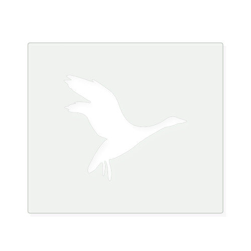 Duck 8 Reusable Mylar Stencil, 10 mil Plastic Paint Stencil for Crafts and Decor