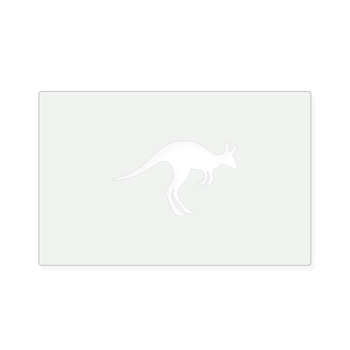 Kangaroo 2 Reusable Mylar Stencil, 10 mil Plastic Paint Stencil for Crafts and Decor