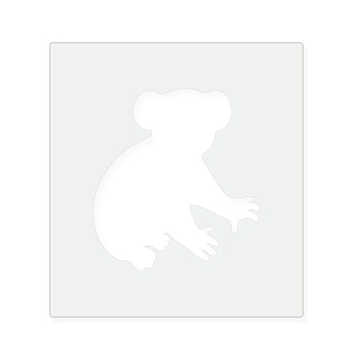 Koala Bear 2 Reusable Mylar Stencil, 10 mil Plastic Paint Stencil for Crafts and Decor