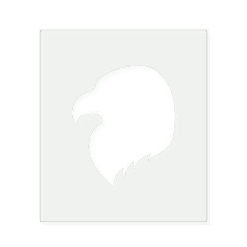 Eagle Head 2 Reusable Mylar Stencil, 10 mil Plastic Paint Stencil for Crafts and Decor