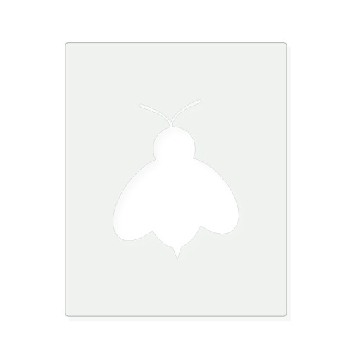 Bee 2 Reusable Mylar Stencil, 10 mil Plastic Paint Stencil for Crafts and Decor