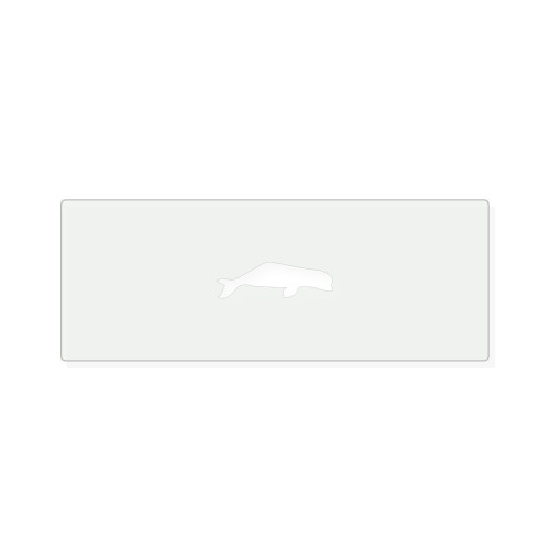 Beluga Whale 2 Reusable Mylar Stencil, 10 mil Plastic Paint Stencil for Crafts and Decor