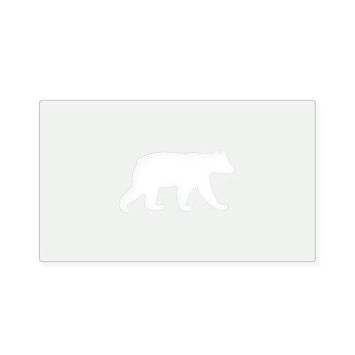 Black Bear 2 Reusable Mylar Stencil, 10 mil Plastic Paint Stencil for Crafts and Decor