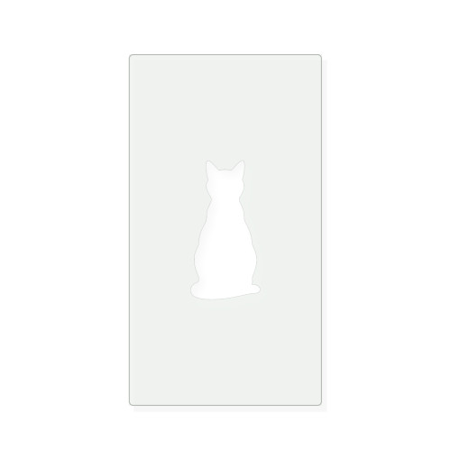 Black Cat 3 Reusable Mylar Stencil, 10 mil Plastic Paint Stencil for Crafts and Decor