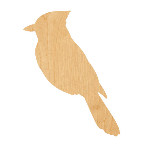 Blue Jay 3 Wood Cutout for Crafts, Unfinished Baltic Birch Craft Shape