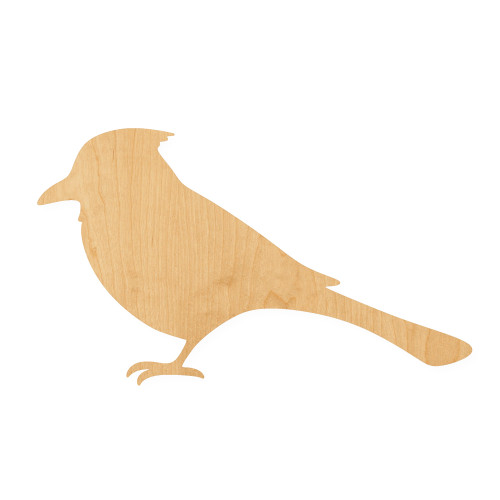 Blue Jay 4 Wood Cutout for Crafts, Unfinished Baltic Birch Craft Shape