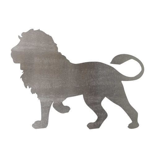 Lion 2 Steel Cutout Shape, Raw Metal Wall Art and Craft Supply