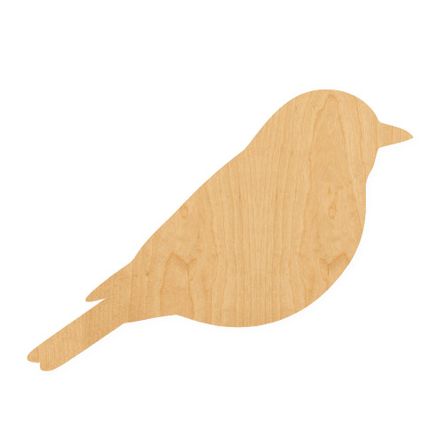 Bluebird Wood Cutout for Crafts, Unfinished Baltic Birch Craft Shape