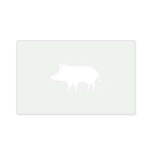 Boar 2 Reusable Mylar Stencil, 10 mil Plastic Paint Stencil for Crafts and Decor