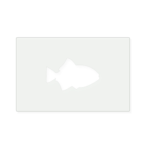 Fish 2 Reusable Mylar Stencil, 10 mil Plastic Paint Stencil for Crafts and Decor