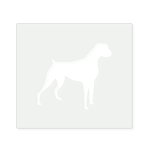 Boxer 2 Reusable Mylar Stencil, 10 mil Plastic Paint Stencil for Crafts and Decor