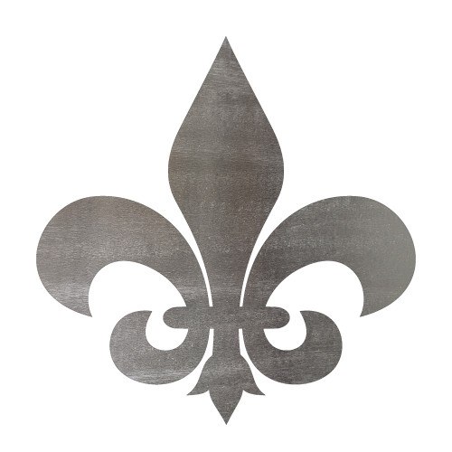 Fleur De Lis 3 Steel Cutout Shape, Raw Metal Wall Art and Craft Supply