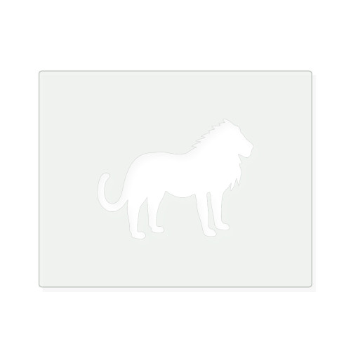 Lion 4 Reusable Mylar Stencil, 10 mil Plastic Paint Stencil for Crafts and Decor