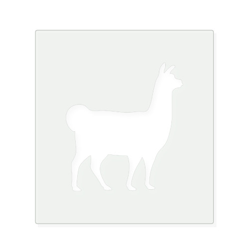 Llama 2 Reusable Mylar Stencil, 10 mil Plastic Paint Stencil for Crafts and Decor