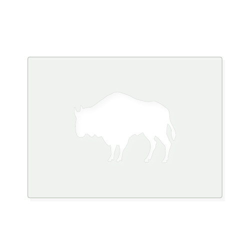 Buffalo 4 Reusable Mylar Stencil, 10 mil Plastic Paint Stencil for Crafts and Decor