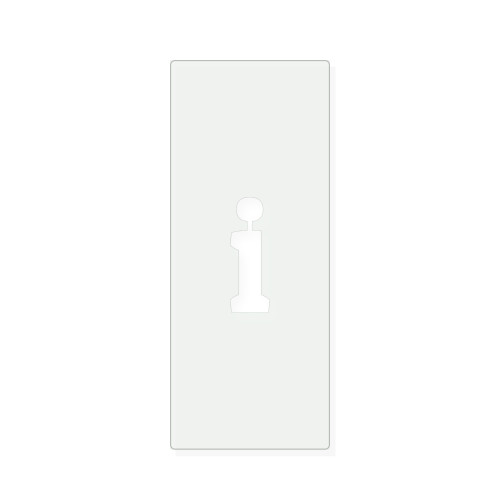 Lower Case I Reusable Mylar Stencil, 10 mil Plastic Paint Stencil for Crafts and Decor