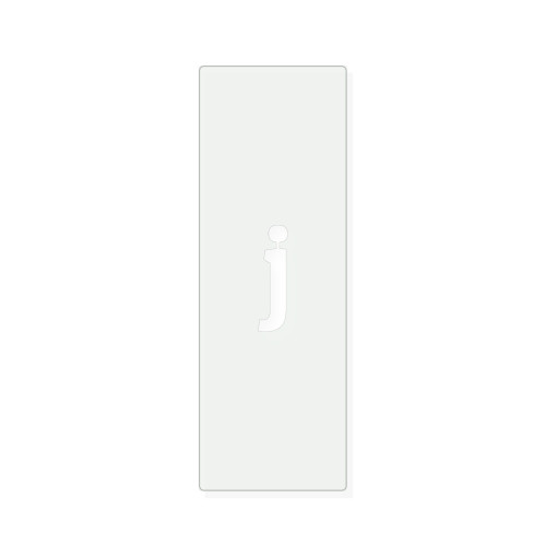Lower Case J Reusable Mylar Stencil, 10 mil Plastic Paint Stencil for Crafts and Decor