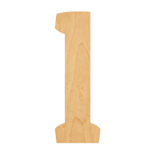 Lower Case L Wood Cutout for Crafts, Unfinished Baltic Birch Craft Shape