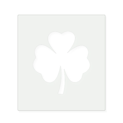 Four Leaf Clover Reusable Mylar Stencil, 10 mil Plastic Paint Stencil for Crafts and Decor