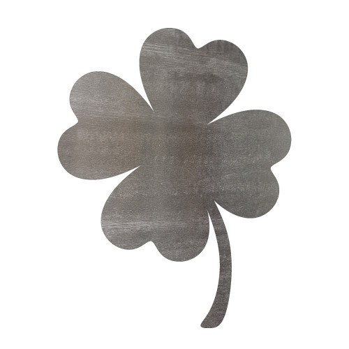 Four Leaf Clover 2 Steel Cutout Shape, Raw Metal Wall Art and Craft Supply