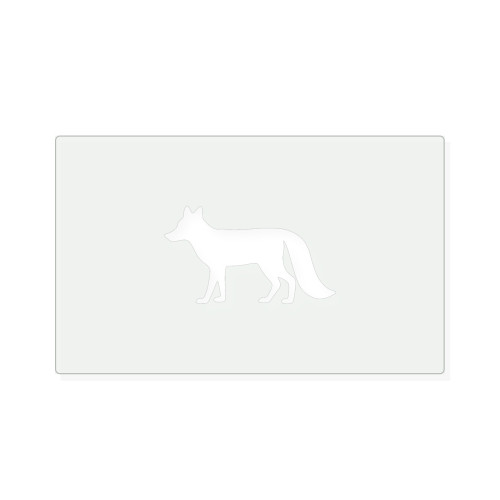 Fox 3 Reusable Mylar Stencil, 10 mil Plastic Paint Stencil for Crafts and Decor