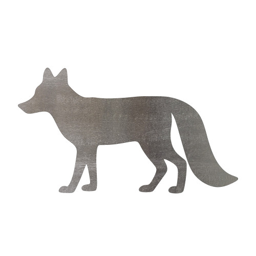 Fox 3 Steel Cutout Shape, Raw Metal Wall Art and Craft Supply