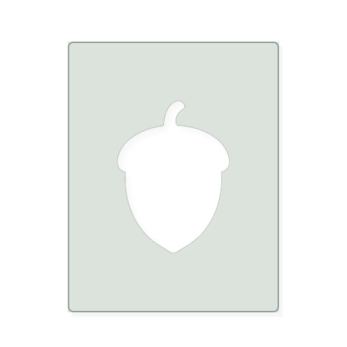 Acorn 3 Reusable Mylar Stencil, 10 mil Plastic Paint Stencil for Crafts and Decor