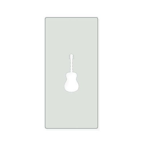 Acoustic Guitar Reusable Mylar Stencil, 10 mil Plastic Paint Stencil for Crafts and Decor