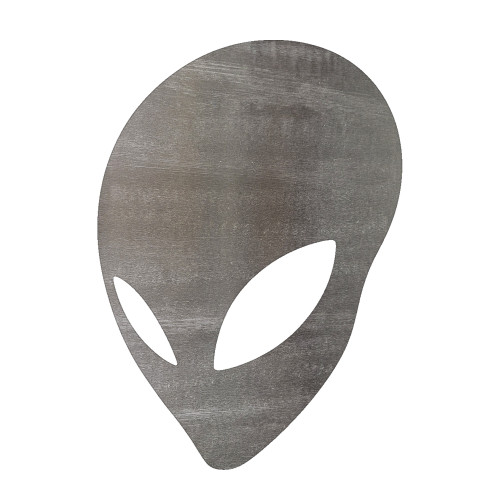 Alien 1 Steel Cutout Shape, Raw Metal Wall Art and Craft Supply