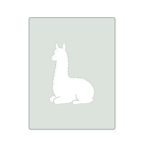 Alpaca 2 Reusable Mylar Stencil, 10 mil Plastic Paint Stencil for Crafts and Decor