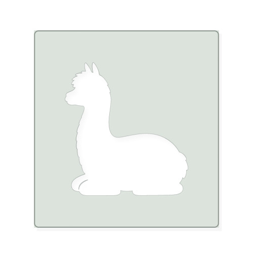 Alpaca 3 Reusable Mylar Stencil, 10 mil Plastic Paint Stencil for Crafts and Decor