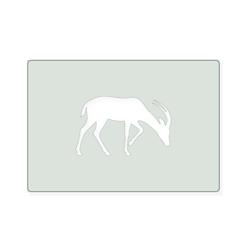 Antelope 1 Reusable Mylar Stencil, 10 mil Plastic Paint Stencil for Crafts and Decor