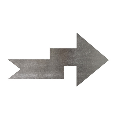 Arrow 3 Steel Cutout Shape, Raw Metal Wall Art and Craft Supply