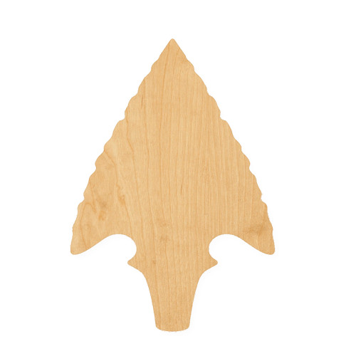 Arrowhead 1 Wood Cutout for Crafts, Unfinished Baltic Birch Craft Shape