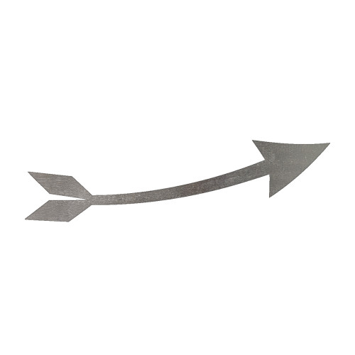 Arrow 4 Steel Cutout Shape, Raw Metal Wall Art and Craft Supply