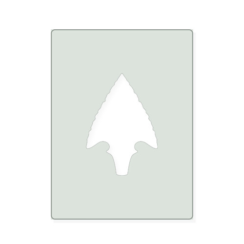 Arrowhead 1 Reusable Mylar Stencil, 10 mil Plastic Paint Stencil for Crafts and Decor