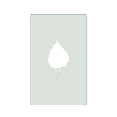 Aspen Leaf Reusable Mylar Stencil, 10 mil Plastic Paint Stencil for Crafts and Decor