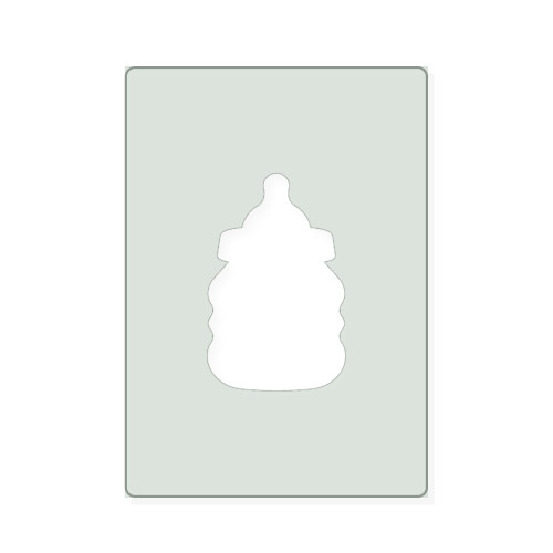 Baby Bottle Reusable Mylar Stencil, 10 mil Plastic Paint Stencil for Crafts and Decor