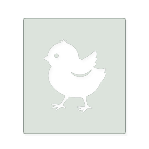 Baby Chick 1 Reusable Mylar Stencil, 10 mil Plastic Paint Stencil for Crafts and Decor