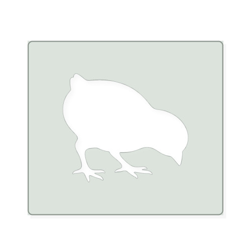 Baby Chick 3 Reusable Mylar Stencil, 10 mil Plastic Paint Stencil for Crafts and Decor