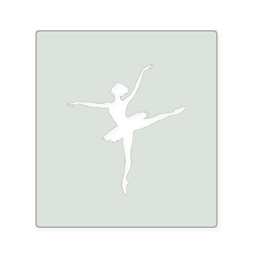 Ballerina 1 Reusable Mylar Stencil, 10 mil Plastic Paint Stencil for Crafts and Decor