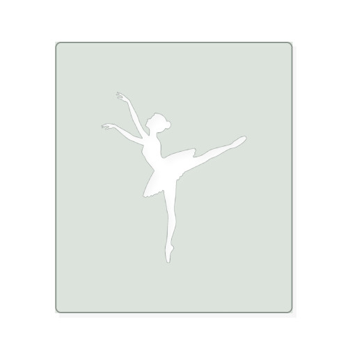 Ballerina 3 Reusable Mylar Stencil, 10 mil Plastic Paint Stencil for Crafts and Decor