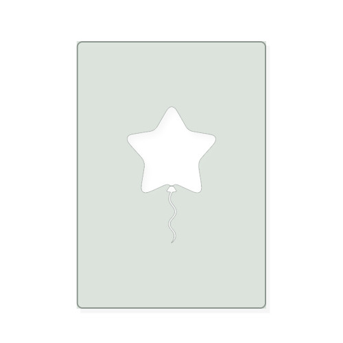 Balloon Reusable Mylar Stencil, 10 mil Plastic Paint Stencil for Crafts and Decor