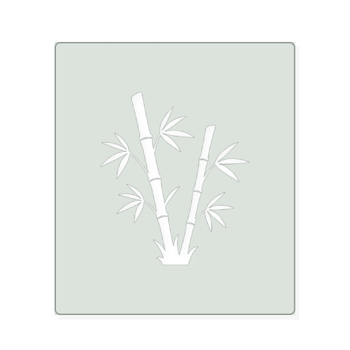 Bamboo 2 Reusable Mylar Stencil, 10 mil Plastic Paint Stencil for Crafts and Decor