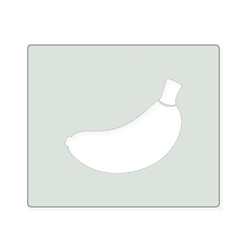 Banana 1 Reusable Mylar Stencil, 10 mil Plastic Paint Stencil for Crafts and Decor