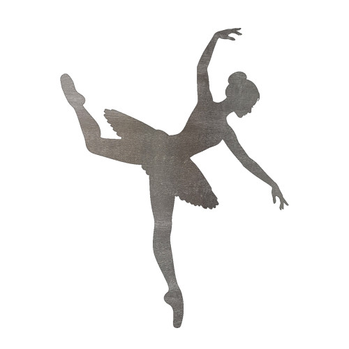 Ballerina 2 Steel Cutout Shape, Raw Metal Wall Art and Craft Supply