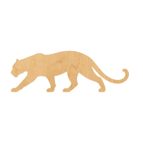 Big Cat Wood Cutout for Crafts, Unfinished Baltic Birch Craft Shape