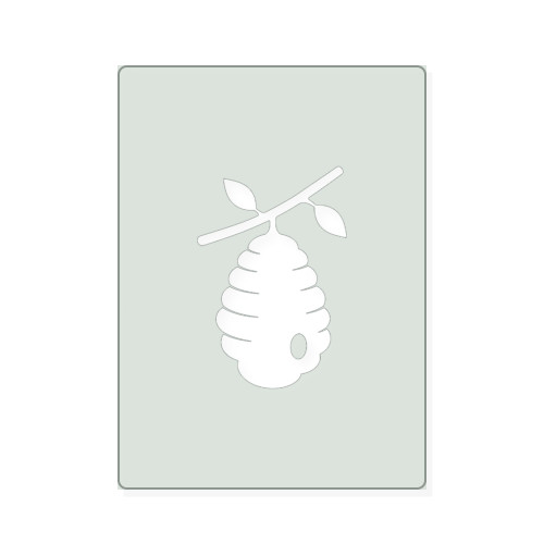 Beehive 2 Reusable Mylar Stencil, 10 mil Plastic Paint Stencil for Crafts and Decor